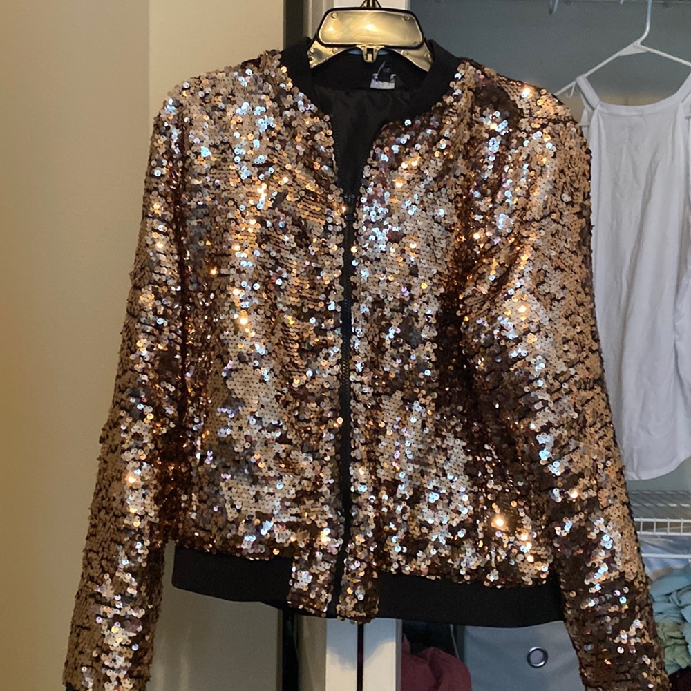 Gold sequin jacket - Picture 1 of 1